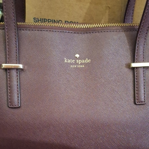 Kate Spade Plum Tote Bag - Picture 1 of 2